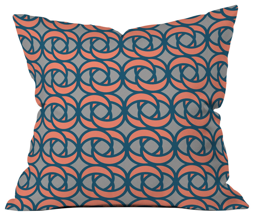Craftbelly Mod Rose Garden Party Throw Pillow, 16"x16"