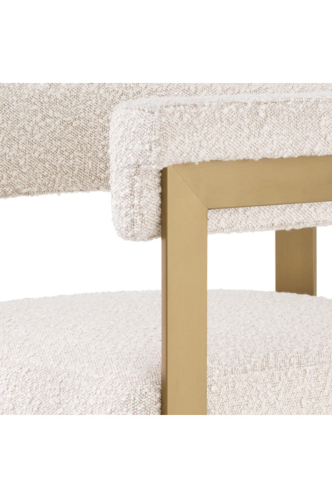 Modern Curved Counter Stool | Eichholtz Clubhouse, White