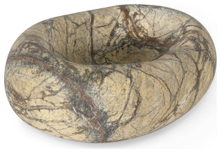 Lagoon Marble Bowl, Brown