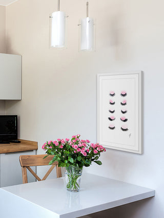 "Rows of Lashes" Framed Painting Print, 30"x45"