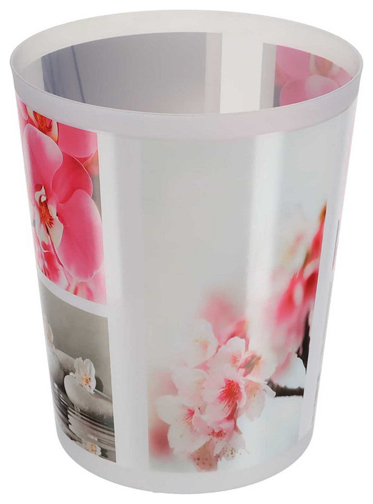 Waste Basket "“ 4.5L Decorative Plastic Trash Can for Home and Office, Orchid