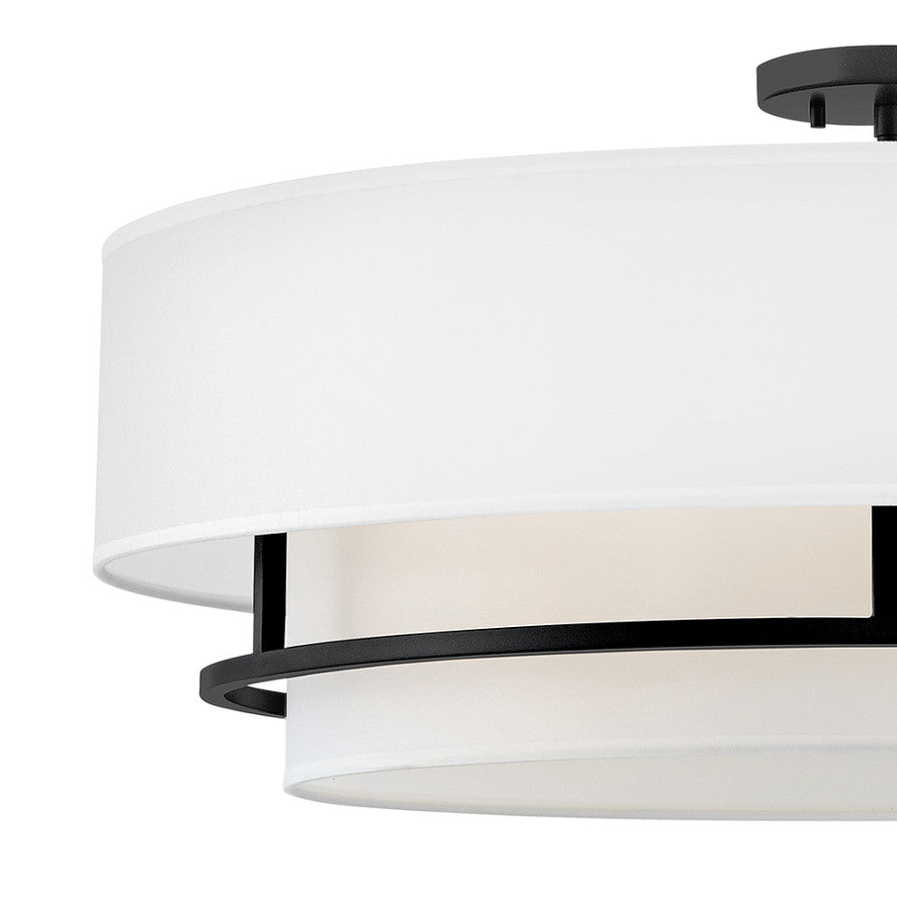 Hinkley Graham Semi-Flush Mount, Black, Extra Large