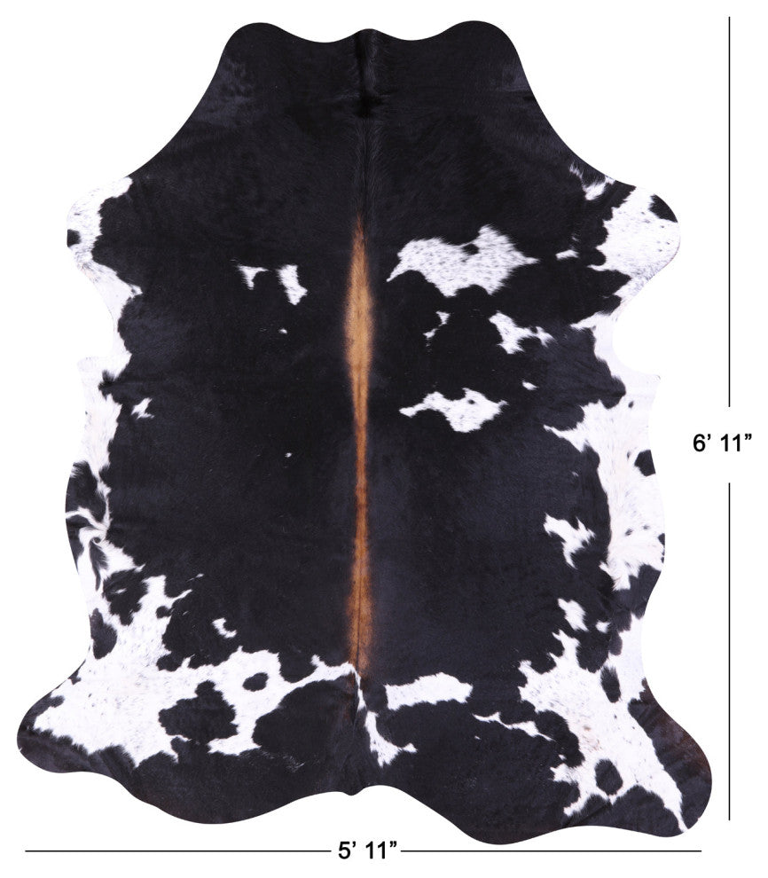 Natural Cowhide Rug 6' 11" X 5' 11" C2418