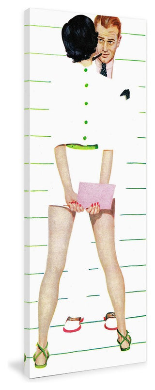 "The Brazen Widow" Painting Print on Wrapped Canvas