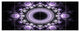 Light Purple Pattern with Circles, Abstract Canvas Art Print, 70"x28", 6 Panels