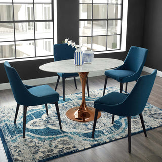 Lippa 48" Oval Artificial Marble Dining Table by Modway