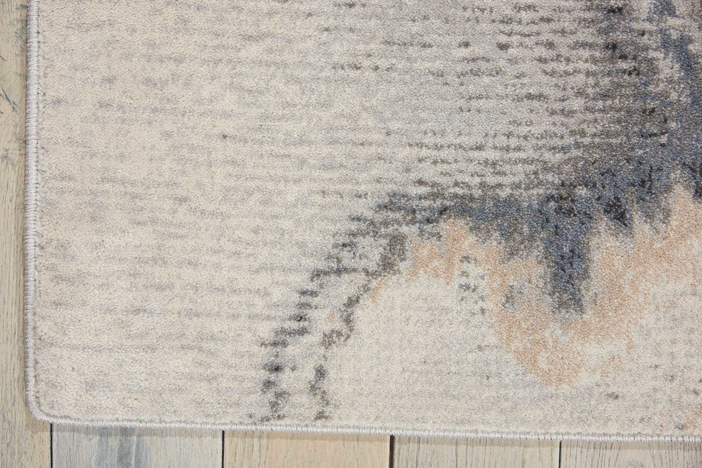 Nourison Maxell 5'3" x 7'3" Grey Modern Indoor Area Rug