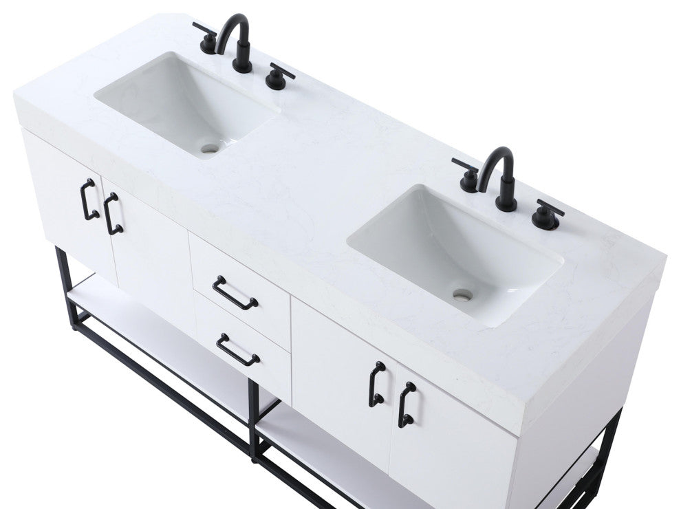 Elegant Lighting VF29260D Caroline 60" - Chestnut Brown