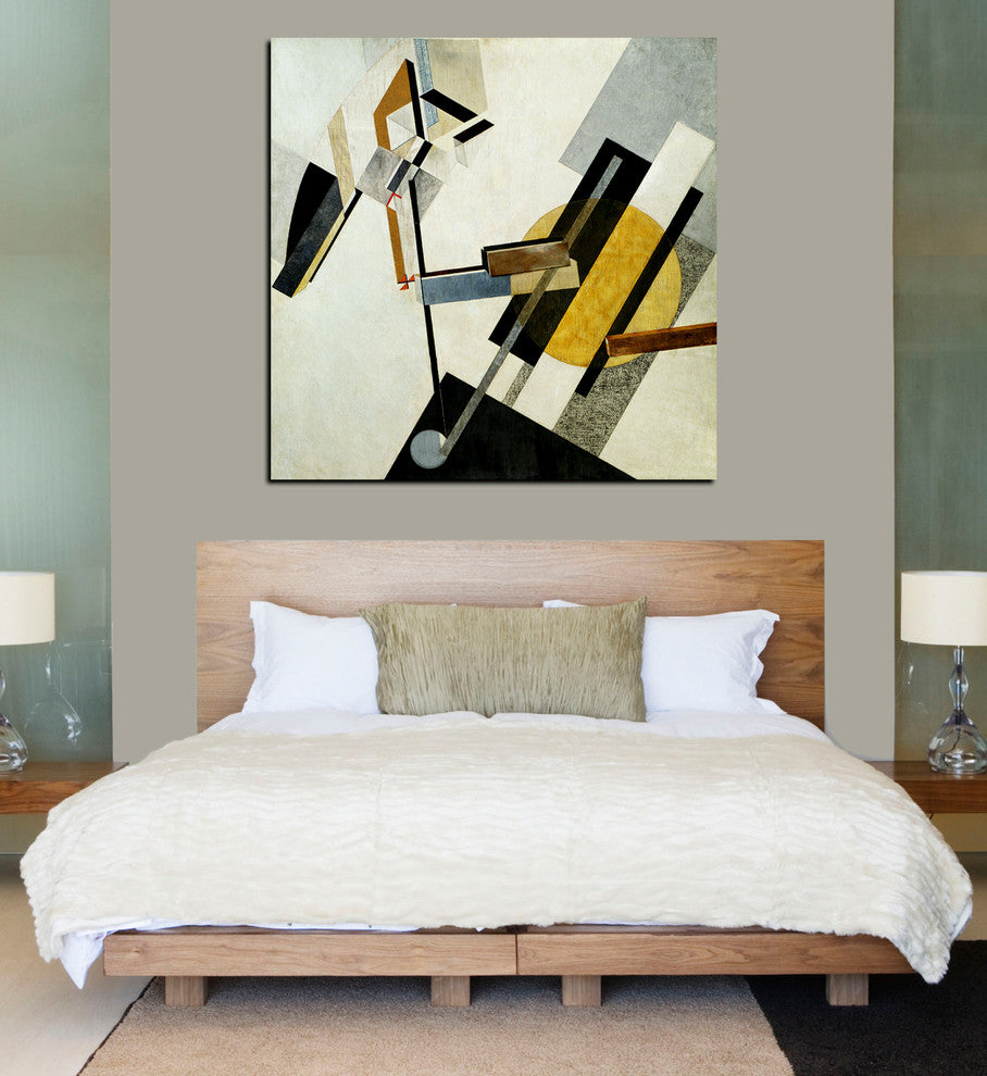 Epic Graffiti "Proun 19D" by El Lissitzky Giclee Canvas Wall Art, 26"x26"