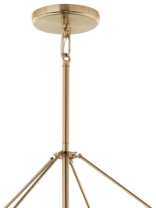 Eisley 4 Light Foyer Pendant, Champagne Bronze, 40.25"