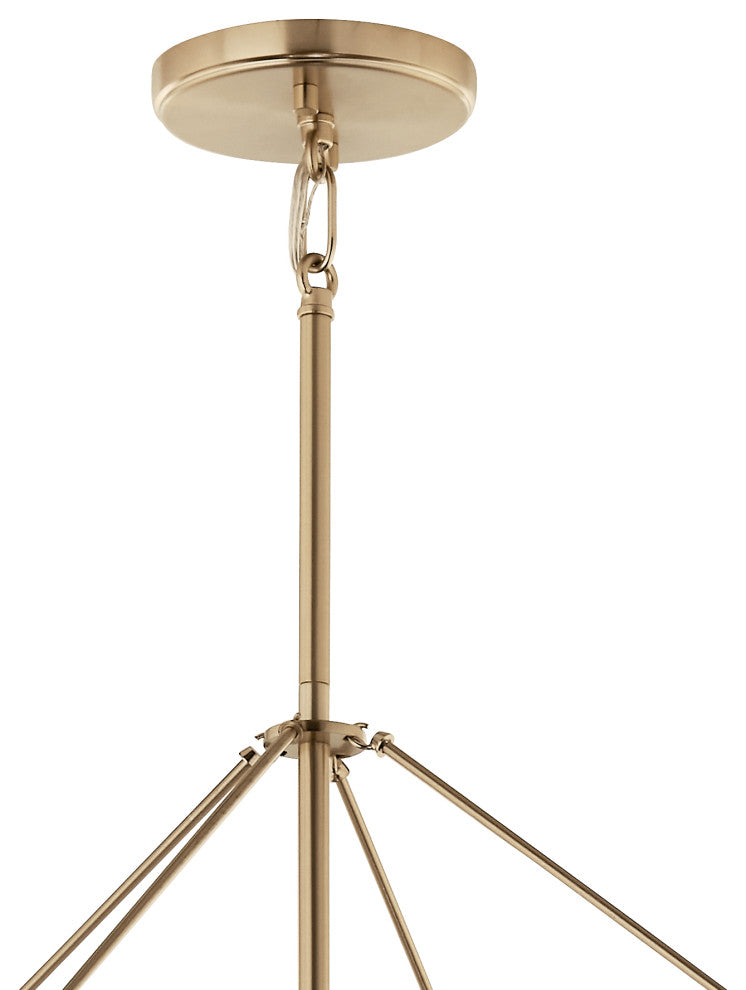Eisley 4 Light Foyer Pendant, Champagne Bronze, 40.25"