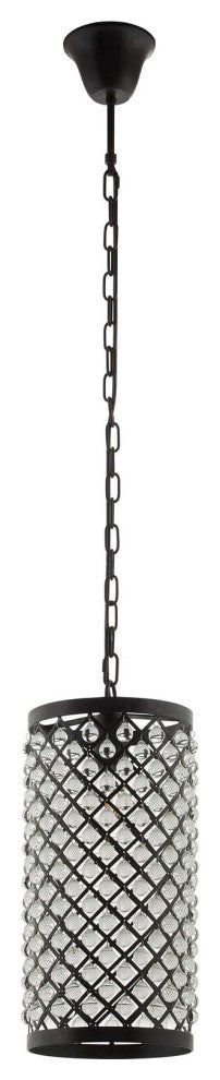 Reflect Glass and Metal Pendant