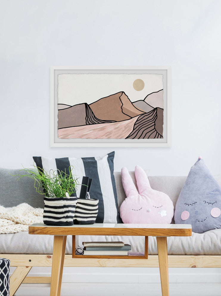 "Never Quit" Framed Painting Print, 30x20