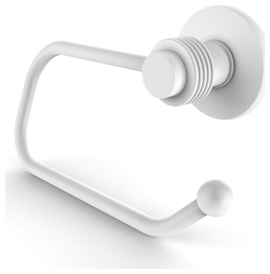 Mercury Euro Groovy Accent Toilet Tissue Holder, Matte White