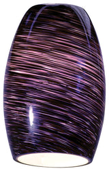 Chianti Glass Shade, 978St, Chianti Pendant Glass Shade, Purple Swirl