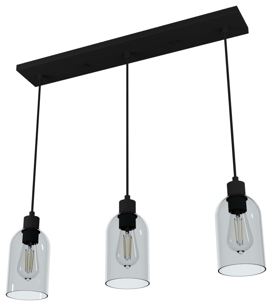 Hunter Lochemeade Natural Iron 3 Light Cluster Ceiling Light Fixture