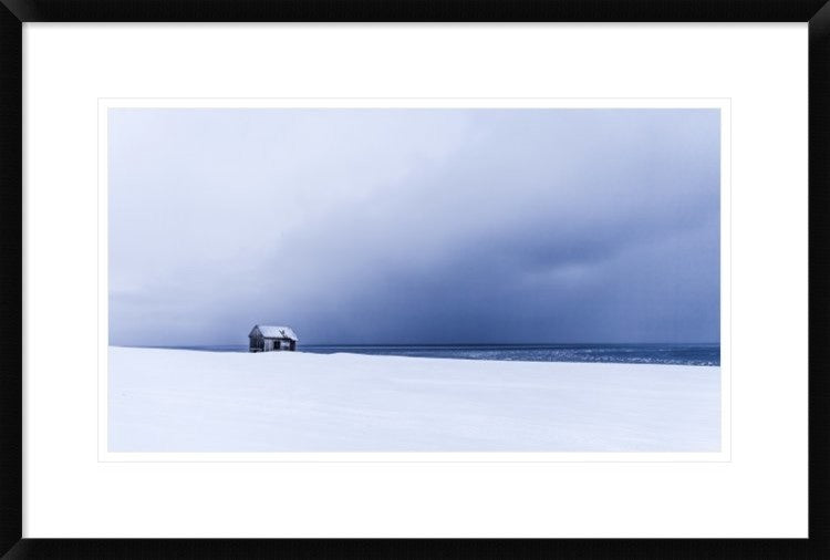 "Hunting Cabin" Framed Digital Print by Asmund Kvaernstrom, 30"x20"
