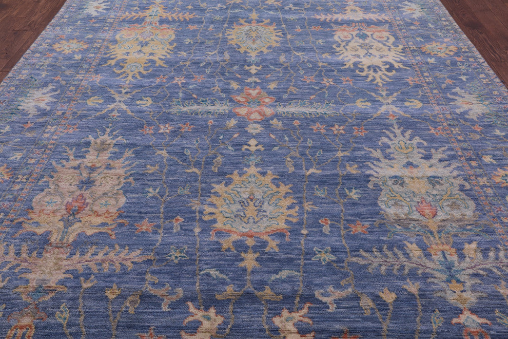 Turkish Oushak Hand-Knotted Rug 8' 11" X 12' 4" - Q15593