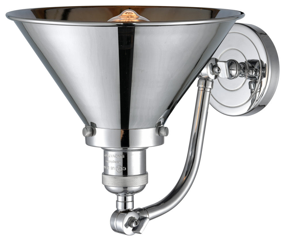 1-Light Briarcliff 8" Sconce, Polished Chrome