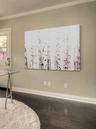 Birchwood Print on Canvas, 45x30 cm