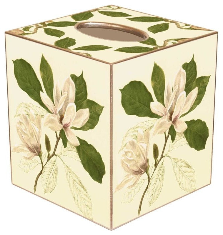 TB367-Magnolias Tissue Box Cover