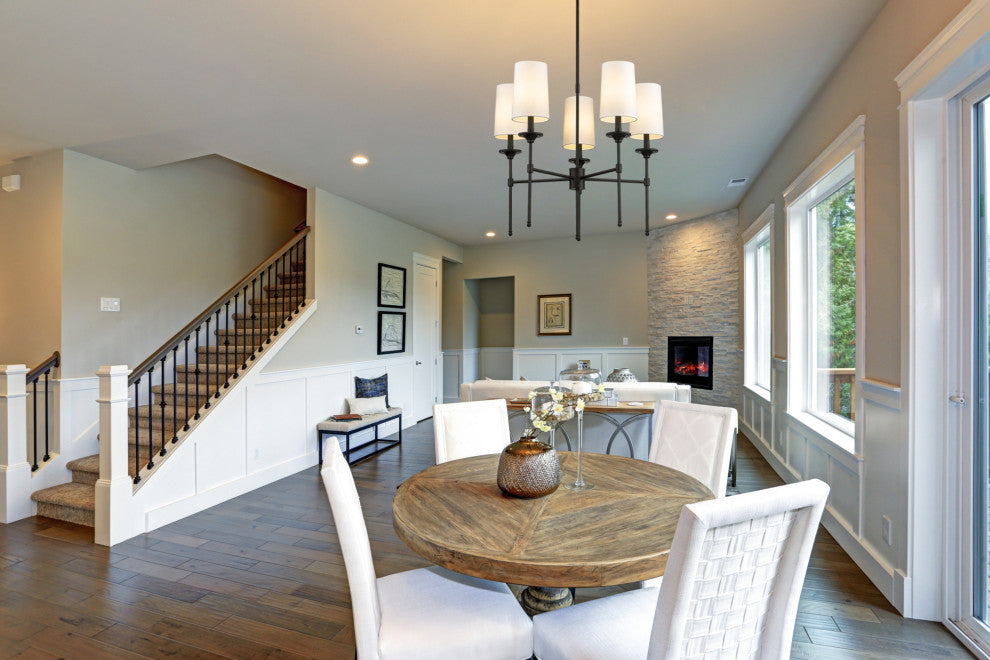 Z-Lite 3033-5 Emily 5 Light 28"W Chandelier - Brushed Nickel