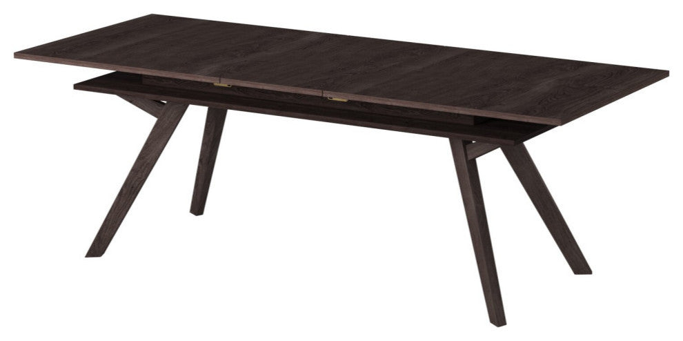 Lennox Rectangular Extension Dining Table, Dark Tobacco