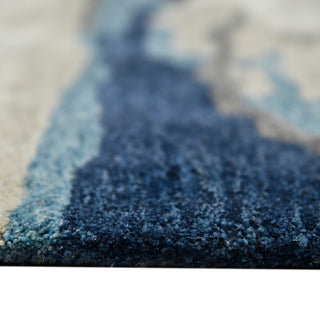 Abstract Gunter Area Rug, Blue, 9' x 13', Abstract