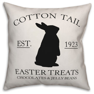 Cotton Tail Easter Treats 20x20 Throw Pillow Cover