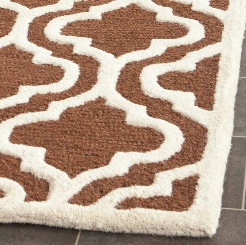 Safavieh Cambridge CAM132H 6' Square Brown Rug