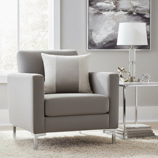 Moonbeam Baldwin 21" Square Pieced Pillow, Set of 2, Dove