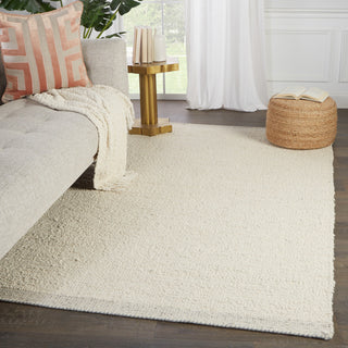 Jaipur Living Alondra Handmade Solid Cream Rug, 8'x10'