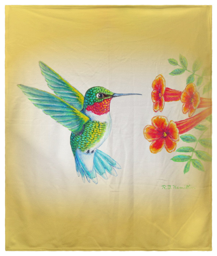 Betsy Drake Hummingbird Throw