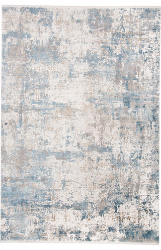 Weave & Wander Lindstra Blue/Ivory 4'10"x7'10" Rug