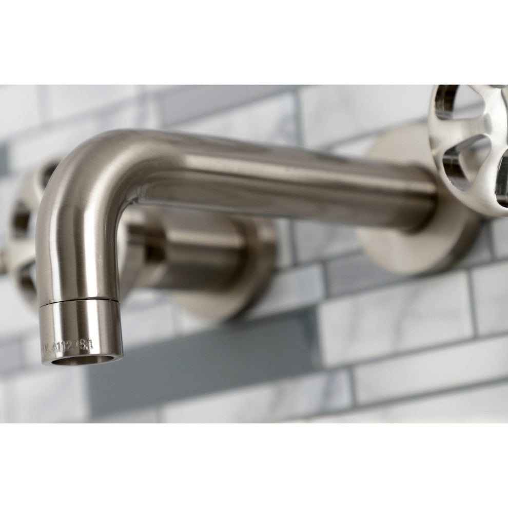 KS8128RX Belknap Two-Handle Wall Mount Bathroom Faucet, Brushed Nickel