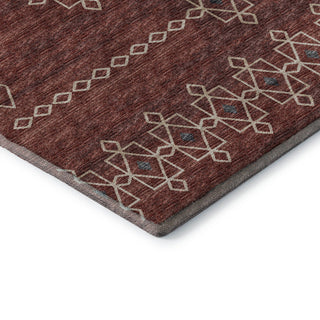 Addison Premium Washable Mayfield AMF109 Red 3' x 5' Rug