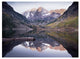 "Maroon Bells reflected, Snowmass Wilderness, White River NP" Paper Art, 26"x20"