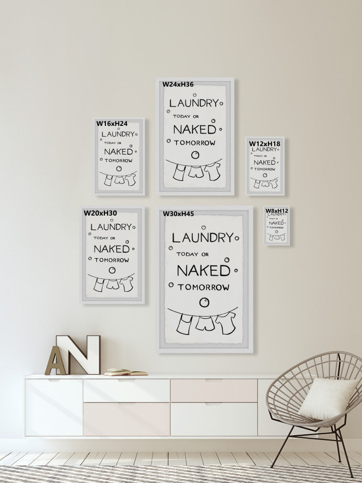 "Naked Tomorrow" Framed Painting Print, 24x36
