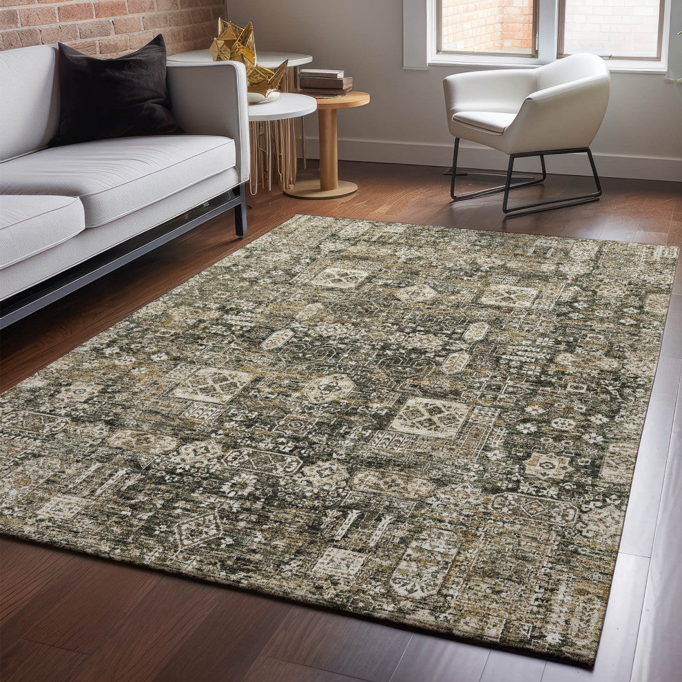 Premium Machine Washable Mayfield AMF637 Coffee 2'6" x 3'10" Rug