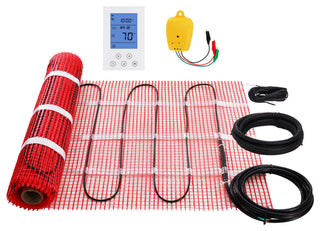 VEVOR Floor Heating Mat Copper Core Electric Warm Tile, 20 Sq.ft 240w