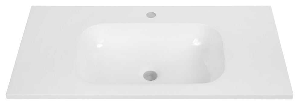 35" Solid Surface Resin Streamline K-1601-35 Vanity Top