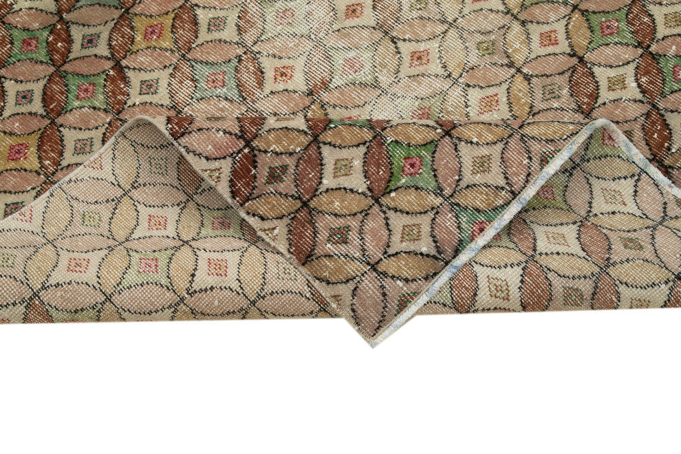 Rug N Carpet - Handmade Anatolian 4' 11'' x 7' 1'' Faded Area Rug