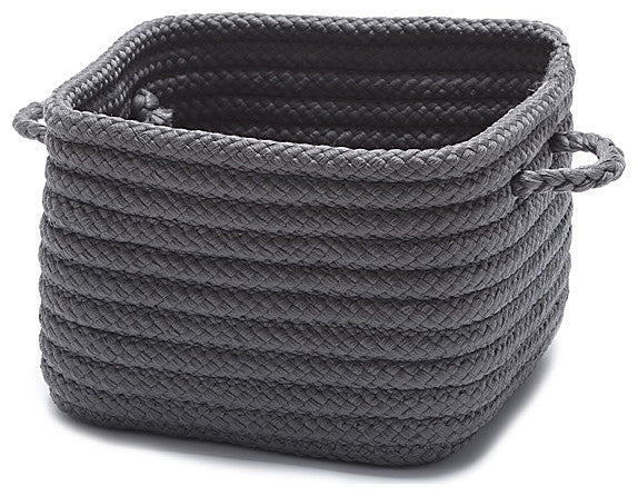 Colonial Mills Basket Simply Home Shelf Storage Gray Square
