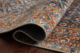 Cobalt Blue Spice Printed Polyester Layla Area Rug by Loloi II, 2'6"x7'6"