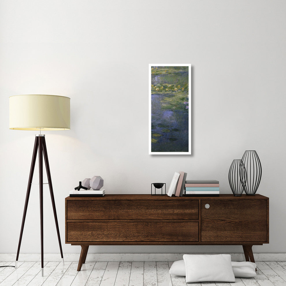 "Water Lilies (Nympheas) IV (right)" Print by Claude Monet, 18"x38"