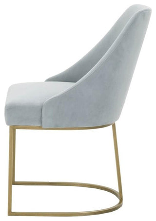 Essentials For Living Traditions 19" Velvet Dining Chair in Gold (Set of 2)