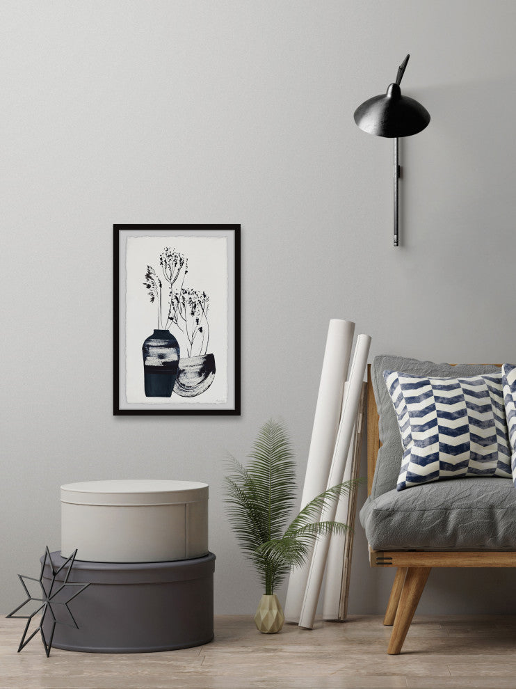 "Wildflower Vases" Framed Painting Print, 8x12