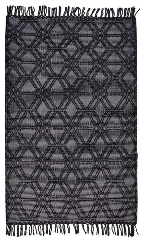 Weave & Wander Lavinda Charcoal 7'9"x9'9" Rug