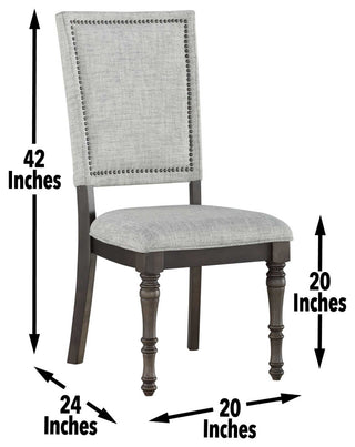 Linnett Upholstered Back Chair, Set of 2