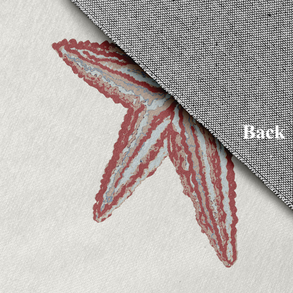 Starfish Nautical Chenille Rug